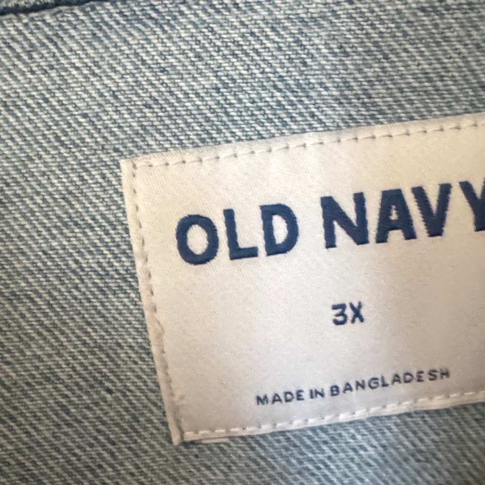 Old Navy Classic Blue Denim Jacket - Picture 3 of 3